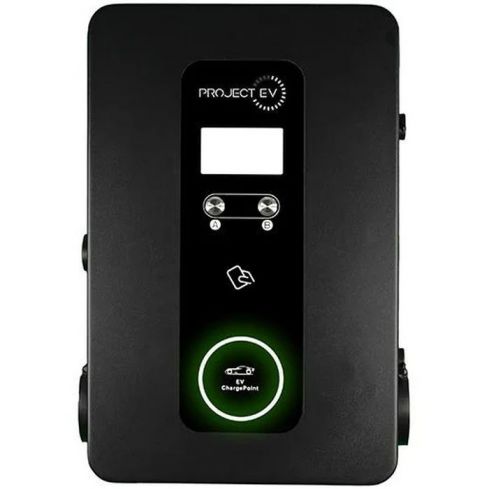 ProjectEV 7.3kW Pro Earth Wall AC Charger Dual Gun RFID
