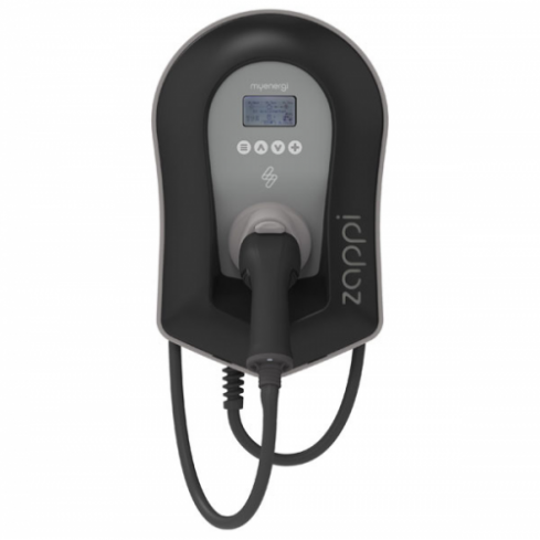 Zappi EV Charger 7kW, Type 2, Tethered, Black