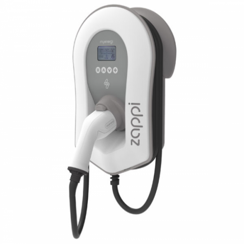 Zappi EV Charger 7kW, Type 2, Tethered, White