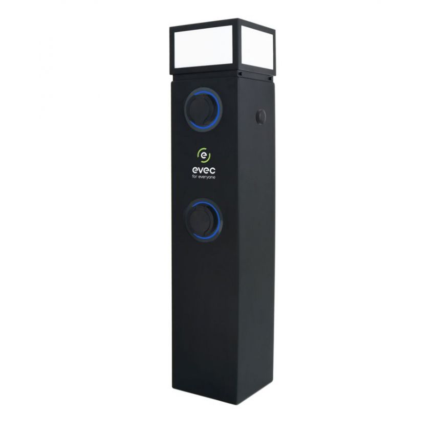 EVEC 7.4kW Single Socket Pedestal EV Charger