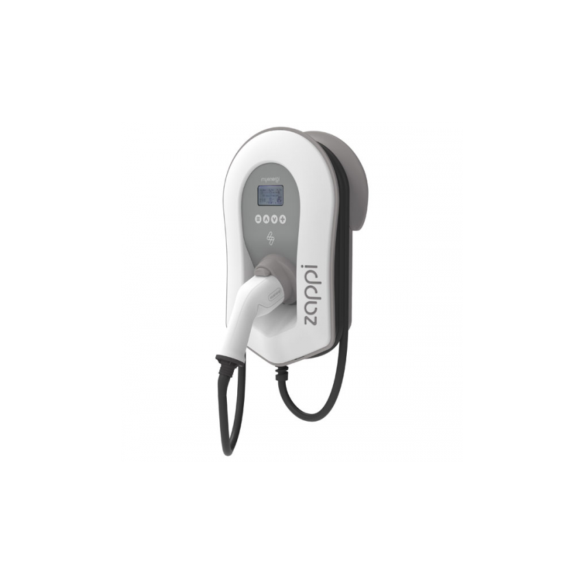 Zappi EV Charger 22kW, Type 2, Tethered, White