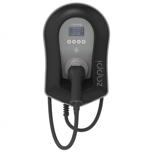 Zappi 2.1 EV Charger 7kW, Type 2, Tethered, Black